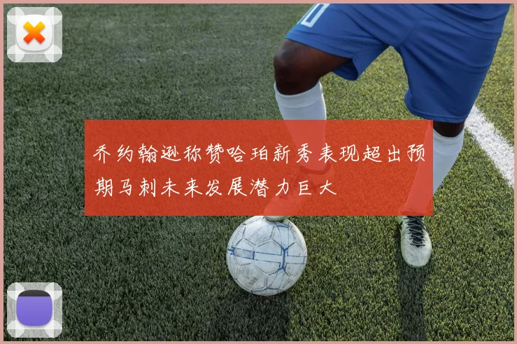 乔约翰逊称赞哈珀新秀表现超出预期马刺未来发展潜力巨大